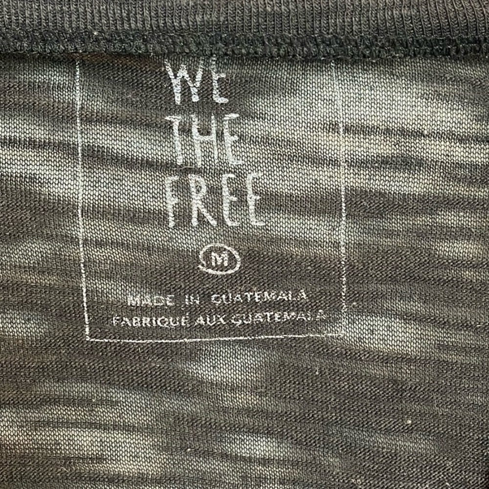 Free People We the Free Jordan Burnout Tee Shirt Oversized Boho V Neck Concert - Picture 7 of 9